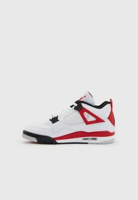 Jordan AIR JORDAN 4 RETRO - Sneakers alte - white/fire red/black/neutral grey