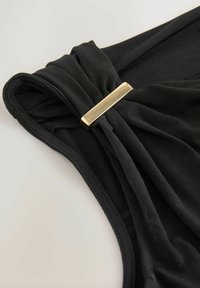 REGULAR FIT - SLEEVELESS HARDWARE DRAPE  - Top - black