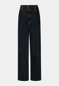 MARGOTT DARK TINTED INDIGO WASHED DENIM - Wide leg - dark blue