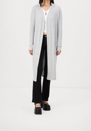 Noisy May Kardigan - mottled light grey