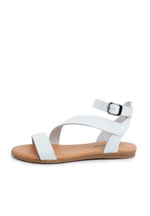 Y TIRA CRUZADA - Sandals - blanco