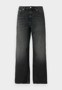 OLIVIA PANT - Široke nogavice - black onyx wash