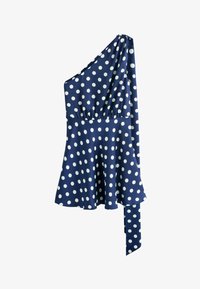 Neizvēlēts, navy blue polka dot