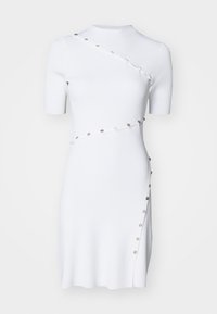 RELLIER - Rochie din jerseu - blanc