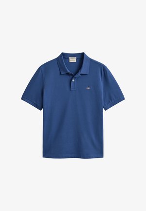GANT, REG SHIELD SS PIQUE POLO - Polo - vintage blue