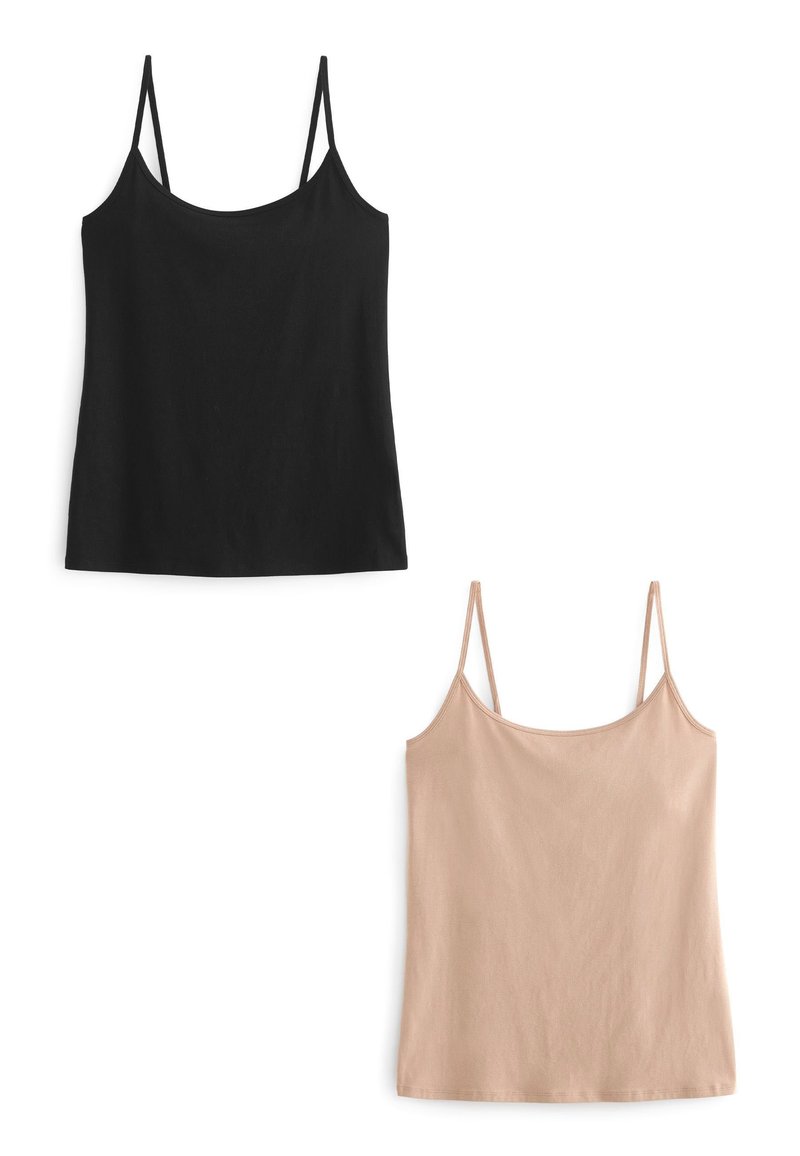 Next 2 PACK THIN STRAP - Topp - black neutral