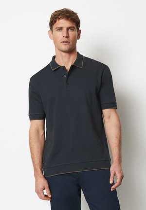 SHORT SLEEVE DETAILS AT COLLAR CUFFS AND HEM - Polo marškinėliai - dark navy