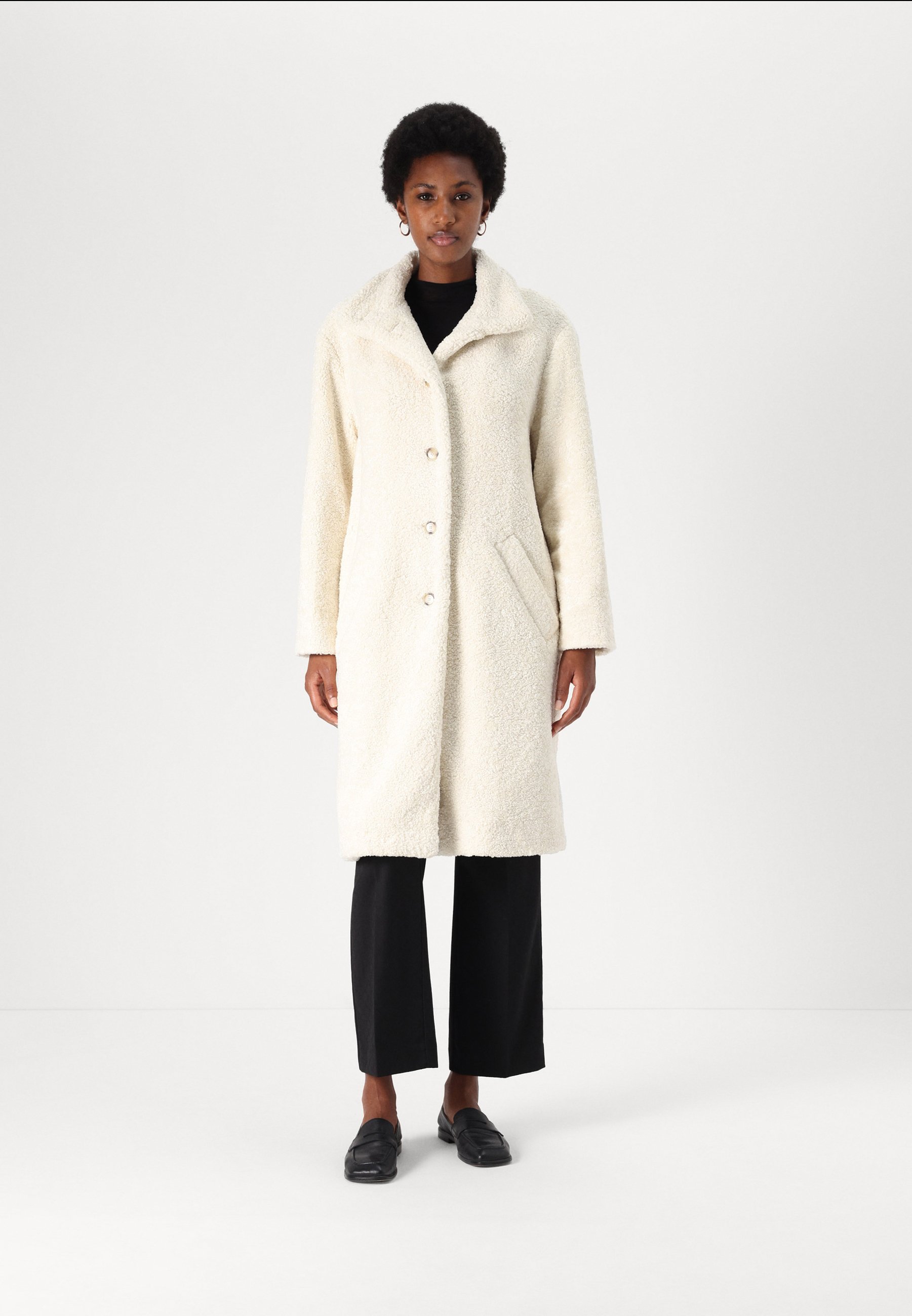 コート Boss C_Caylina1 Coat Ld0066741604 BOSS Caylina Stand Collar Coat, Black
