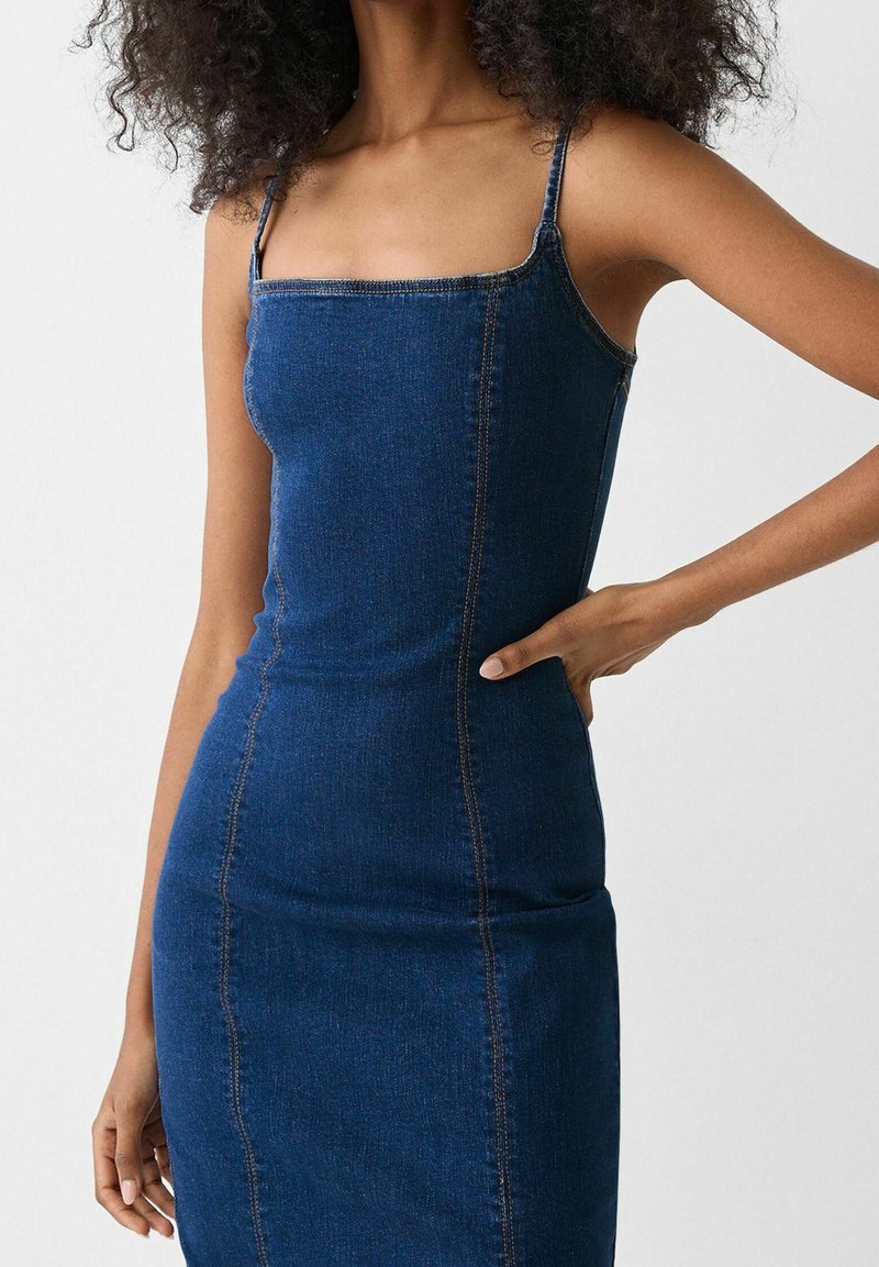 Bershka Denim dress - dark blue