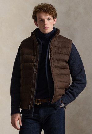 THE COLDEN LINEN VEST - Smanicato - nutmeg brown