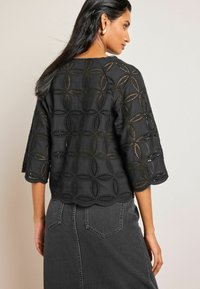 Next 3/4 SLEEVE  BRODERIE  REGULAR FIT - Blūze - black
