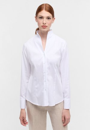 JACQUARD REGULAR FIT - Button-down blouse - weiß