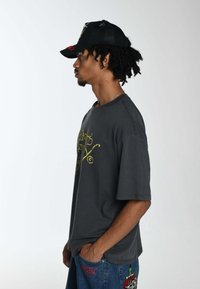 Ed Hardy MELROSE TIGER - Print T-shirt - charcoal