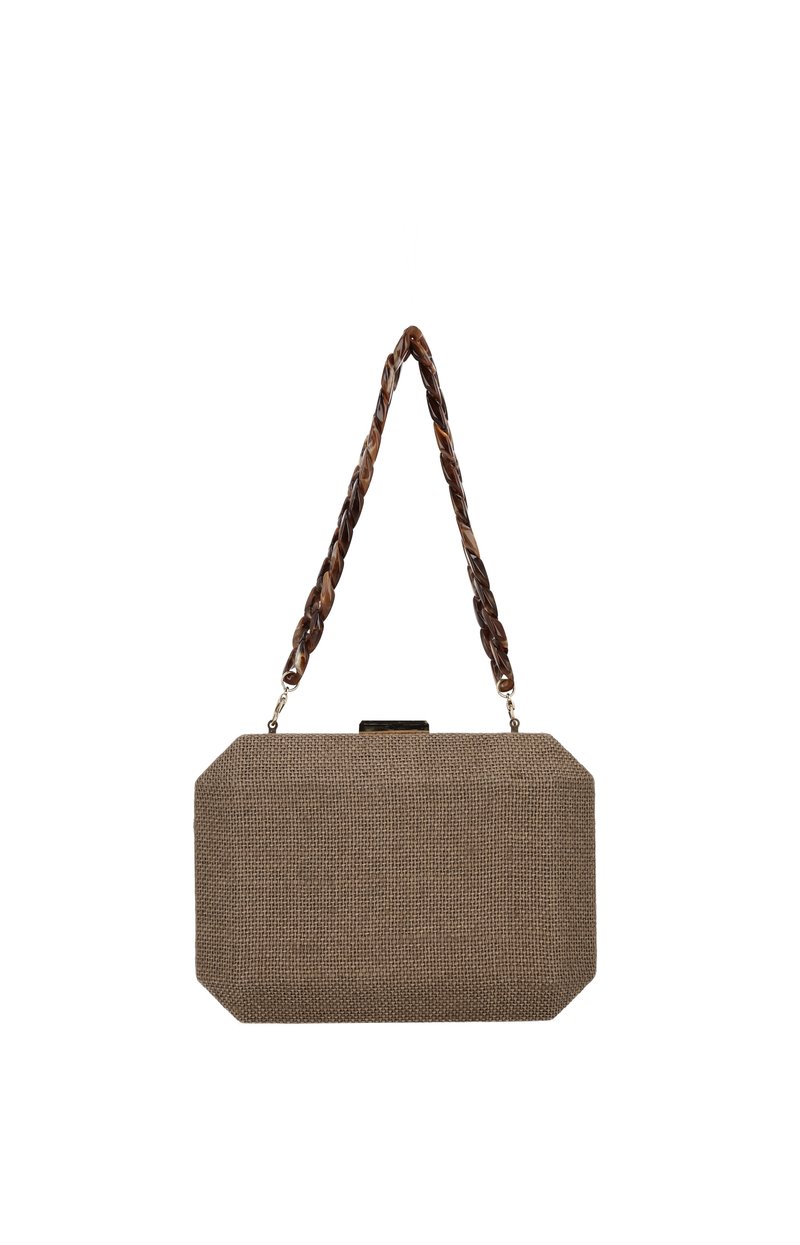 usha Clutch - braun