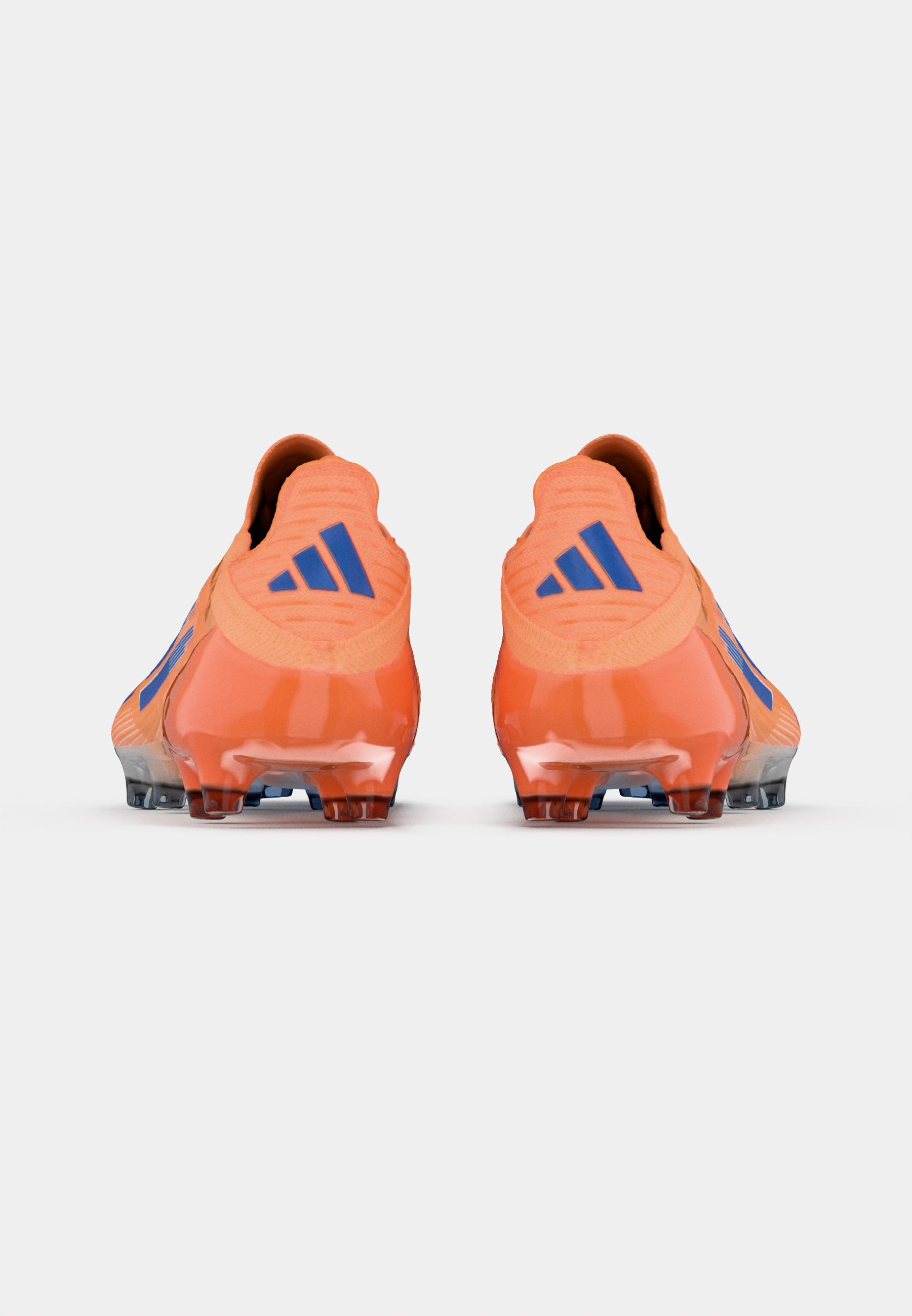 blue and orange soccer cleats