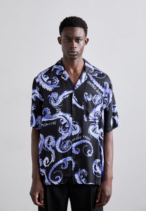 Versace Jeans Couture ALL OVER - Shirt - nero/royal