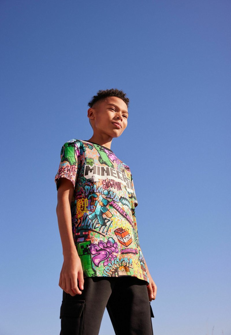 Next ALL OVER PRINT LICENSE - T-shirts print - minecraft grafitti
