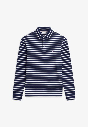 Tommy Hilfiger, LS WAFFLE REG POLO - Langarmshirt - carbon navy/ivory petal