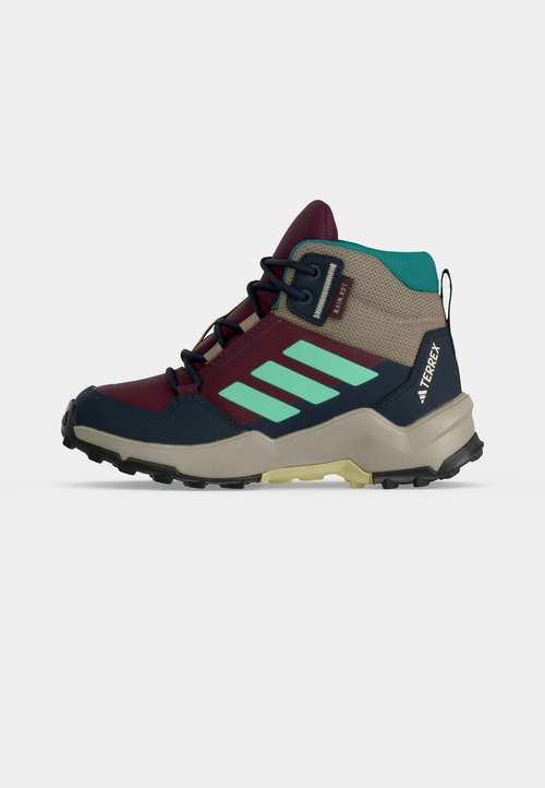 adidas AX4R MID UNISEX - Hiking shoes - maroon/pulse mint/chalky brown — foto 2