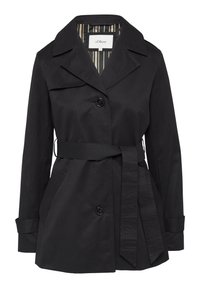 MIT GÜRTEL IM SLIM FIT - Trenchcoat - schwarz