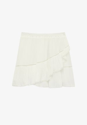 Koton, BRODERIE MINI SKIRT . - A-snit nederdel - off-white