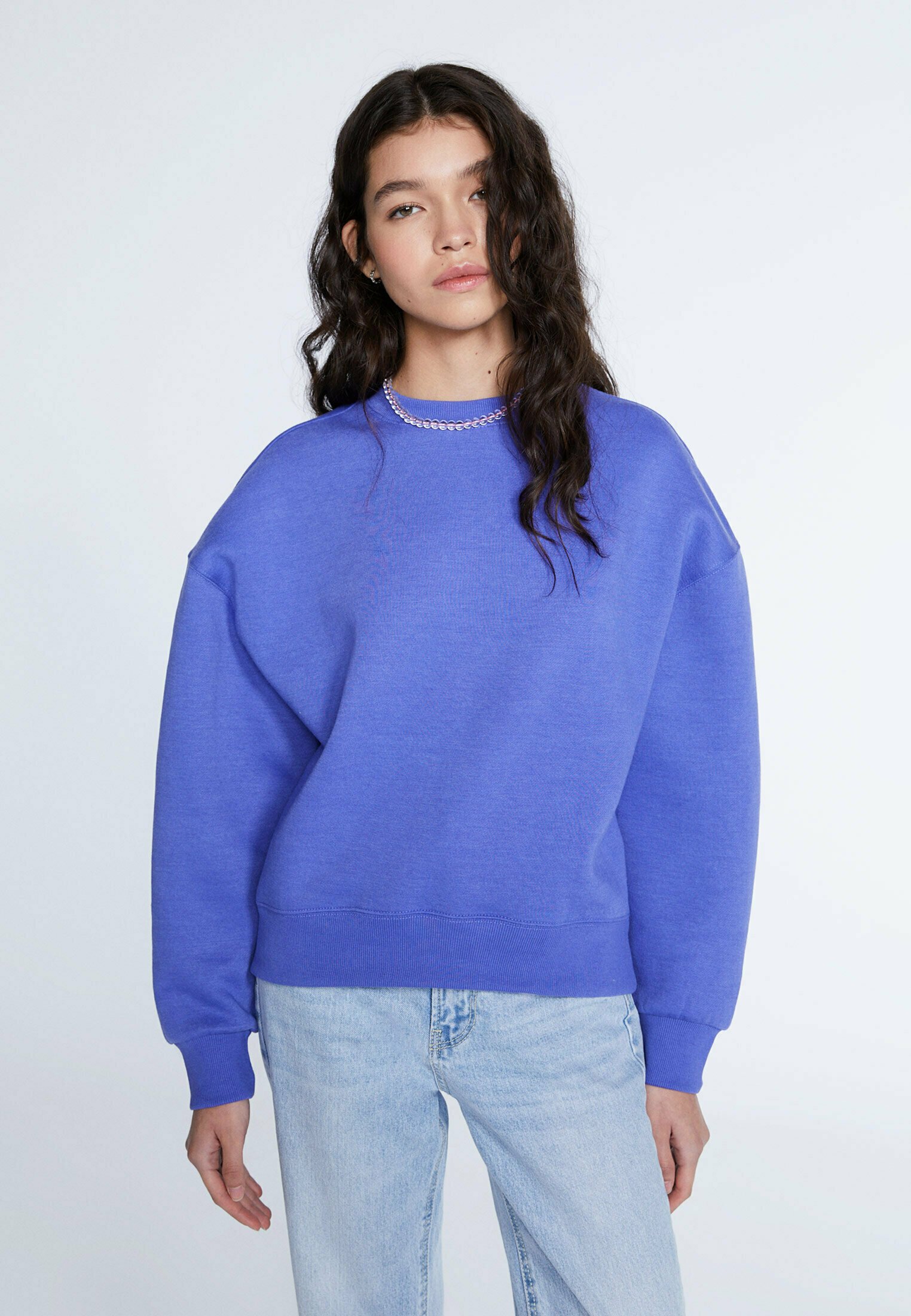 Stradivarius BASIC - Sweatshirt - purple/lila - Zalando.at