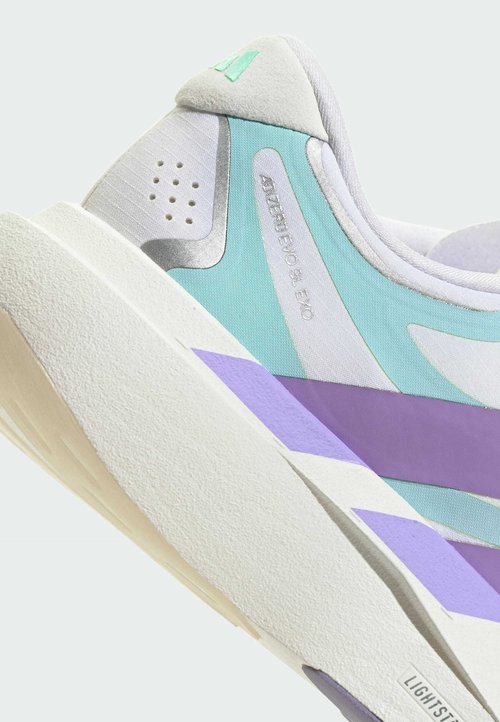 adidas Adizero Evo SL White Purple Lime Burst — photo 7
