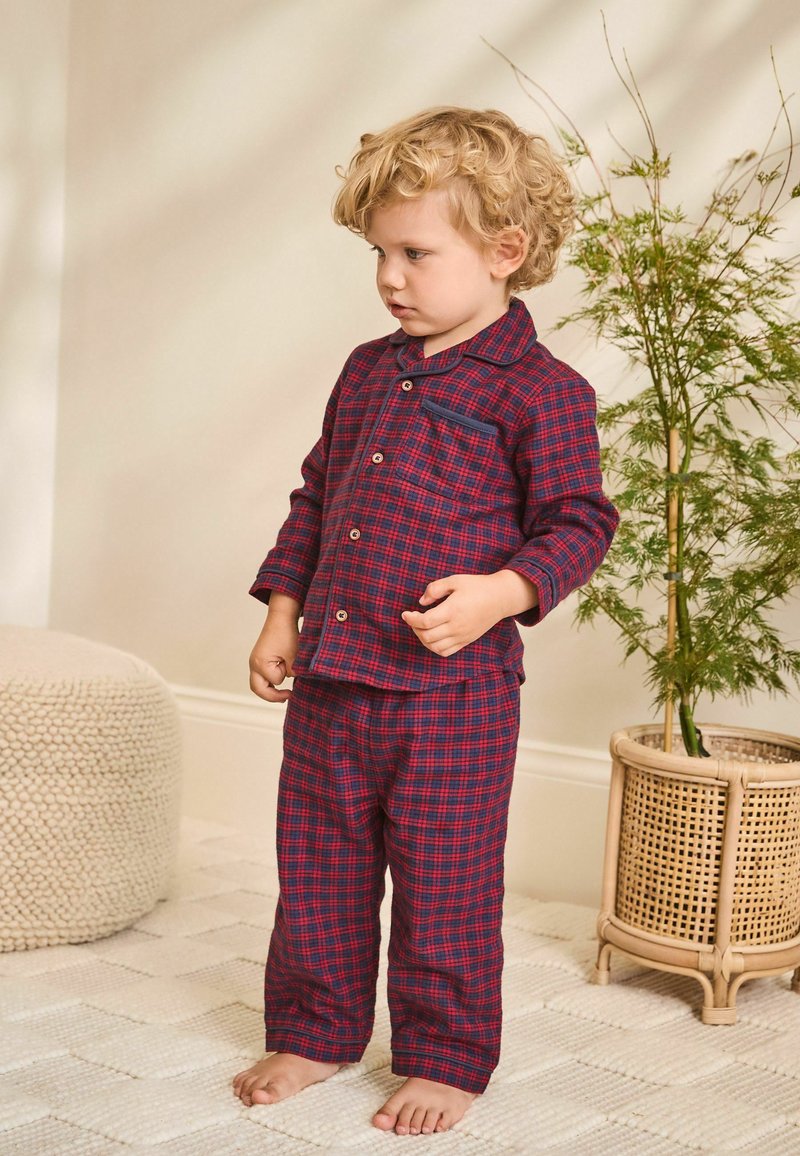 Pyjama Court En Coton Garçon Eat Sleep Football Rouge - Ultra Confortable