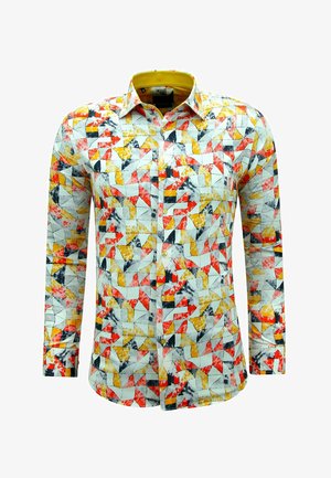 Local Fanatic STRIJKVRIJ LANGE MOUWEN SLIM FIT PRINT - Overhemd - geel