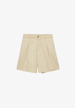 PULL&BEAR, MID-WAIST DARTED - BERMUDA SHORTS - Shorts - beige