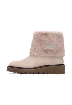 Botines de cuña - beige