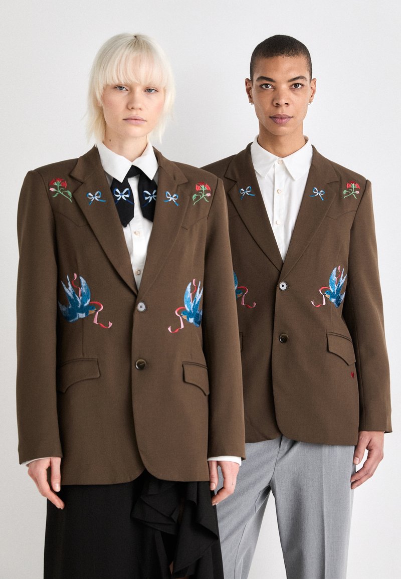 Sister Jane LILIAN EMBROIDERED UNISEX - Žakete - brown