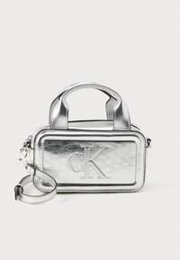 BOLD MINI BAULETTO BAG - Τσάντα χειρός - silver-coloured