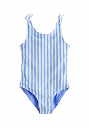 FRILL SLEEVE REGULAR FIT - Maillot de bain - blue white stripe