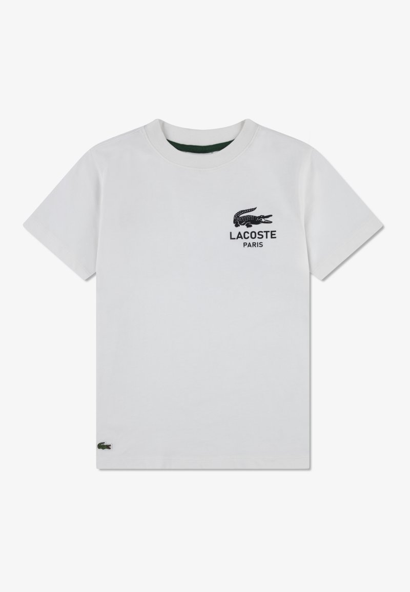 Lacoste GRAPHIC CORE TEE - T-shirts med print - farine