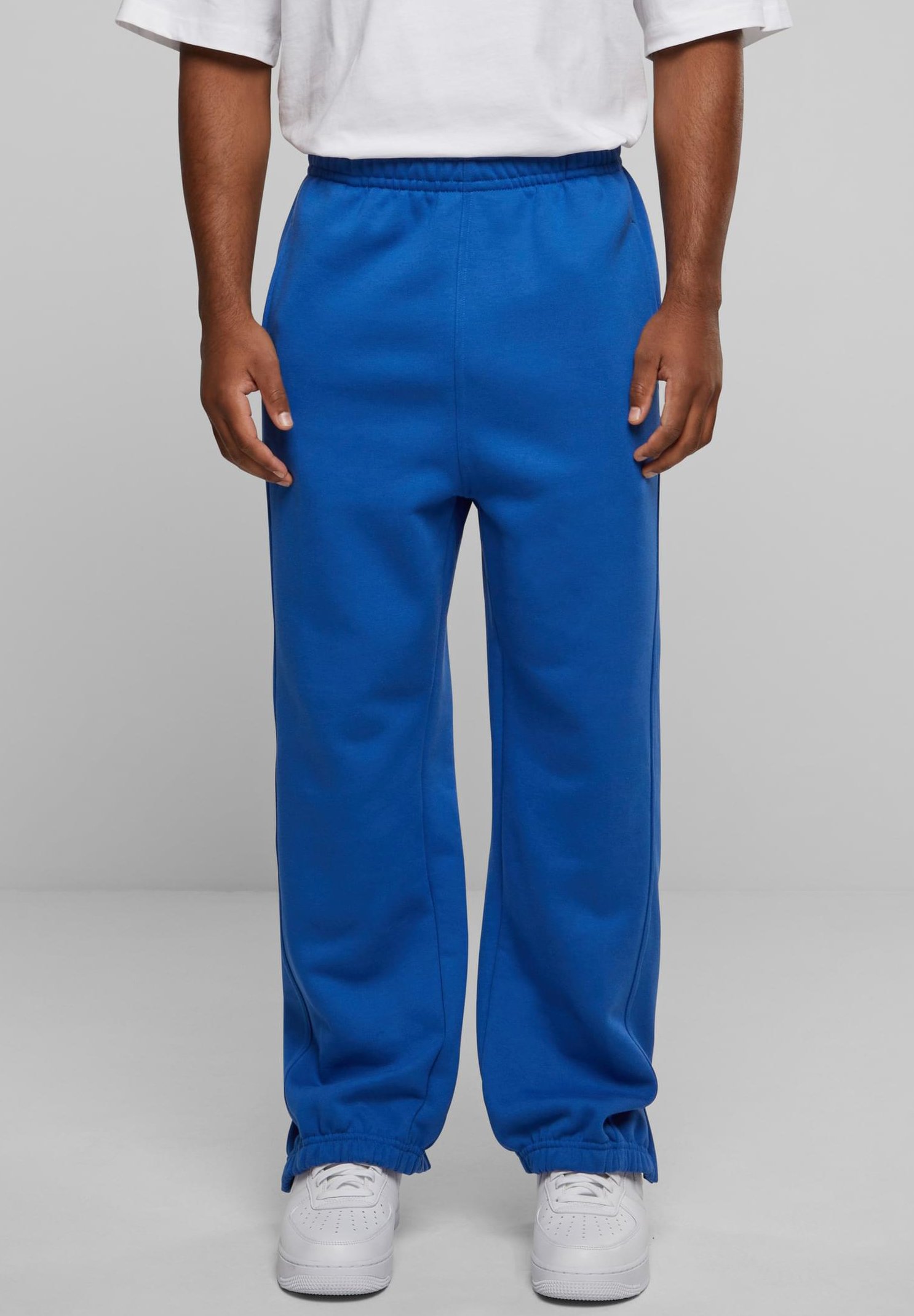 heren sweatbroek met rookworsten oranje