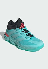 adidas Performance COURT STABIL  - Zapatillas de balonmano - flash aqua   flash aqua   semi lucid red