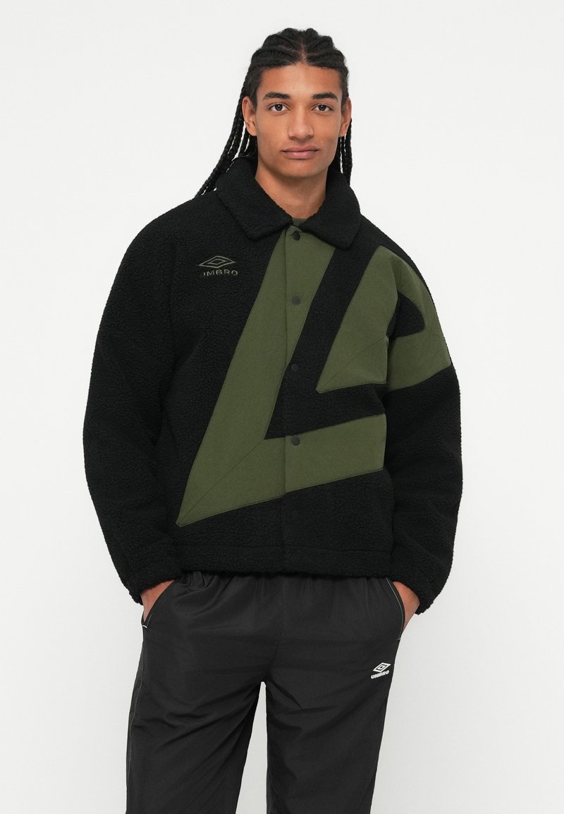Sweat Homme Umbro Beige Polaire Avec 1/4 Fermeture éclair - Taille M