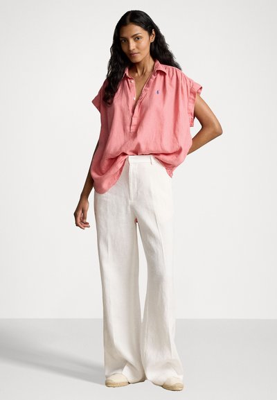 Polo Ralph Lauren LINEN POPOVER SHIRT - Bluse - dolce pink