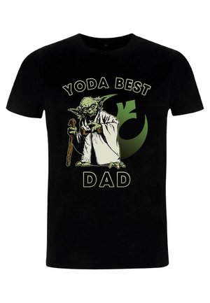 STAR WARS CLASSIC YODA BEST DAD - Triko s potiskem - black