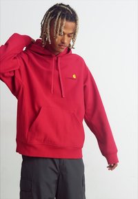 Carhartt WIP HOODED AMERICAN SCRIPT  - Kapucni - tuscany