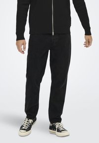 Only & Sons ONSAVI BEAM TAP - Jeans Tapered Fit - black denim