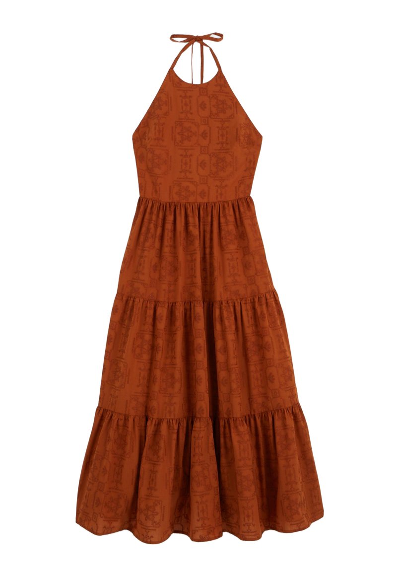 Monoprix Robe longue fez/orange