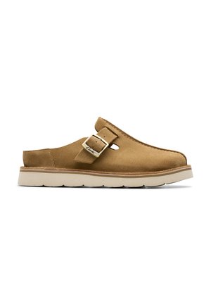 SOLSBURY - Papucsszandálok - dark sand suede