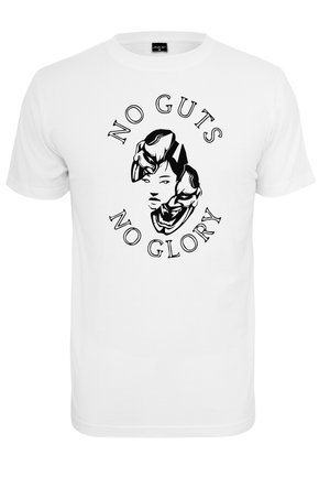 Mister Tee NO GUTS NO GLORY  - Nyomott mintás póló - white