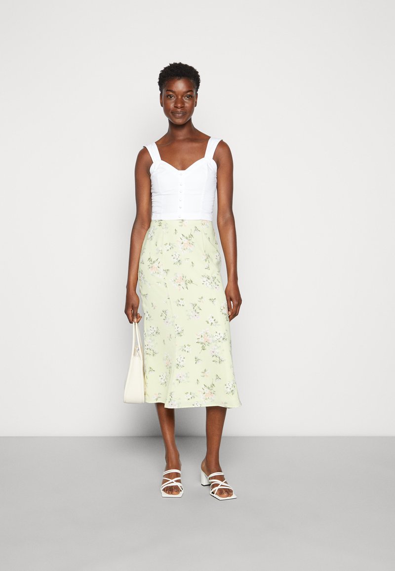 Damen Jeansröcke | Abercrombie & Fitch WAIST MIDIA-Linien-Rockyellow/green/grün - DB42675 Damen Jeansröcke | Abercrombie & Fitch WAIST MIDIA-Linien-Rockyellow/green/grün - DB42675