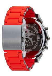 Diesel LG RD GUN RED BR - Chronograph - grau ip/rot