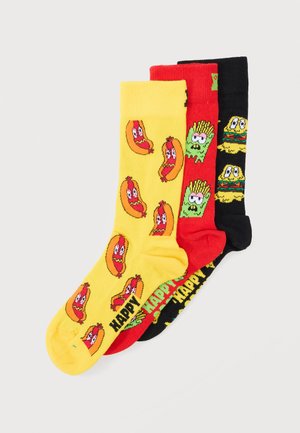 BURGER FRIES HOT DOG SOCKS UNISEX 3 PACK - Κάλτσες - multi-coloured
