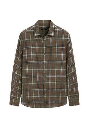 Massimo Dutti, Shirt - mottled dark green