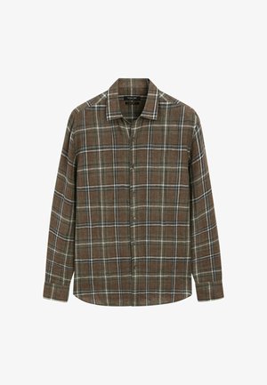 Massimo Dutti, Shirt - mottled dark green